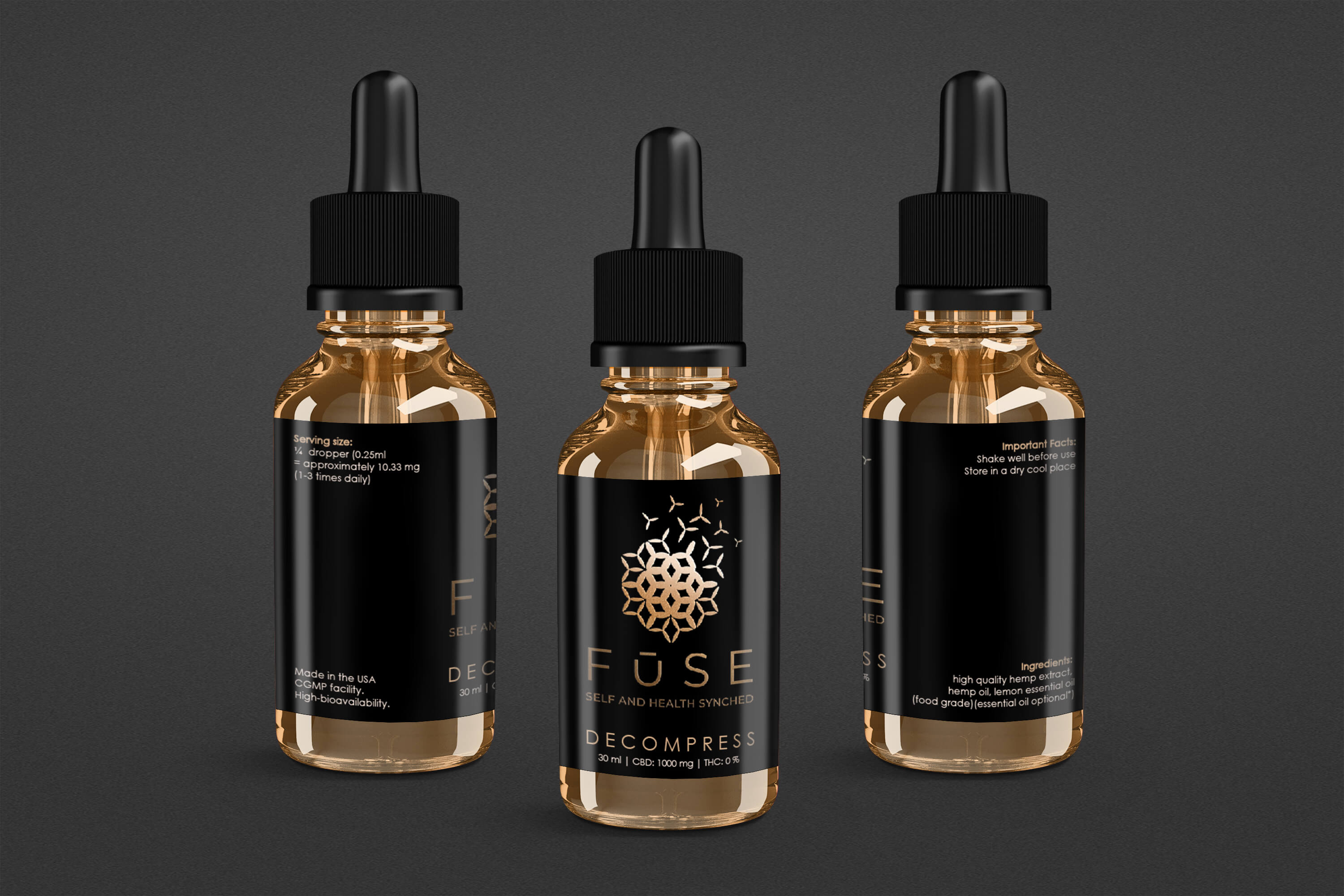 Decompress 1000 CBD Tincture Drops Decompress 1000 CBD Tincture Drops